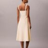 Cotton Poplin Sleeveless Midi Dress