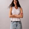 Cotton Poplin Sleeveless Top Cotton Poplin Sleeveless Top