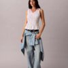 Cotton Poplin Sleeveless Top Cotton Poplin Sleeveless Top