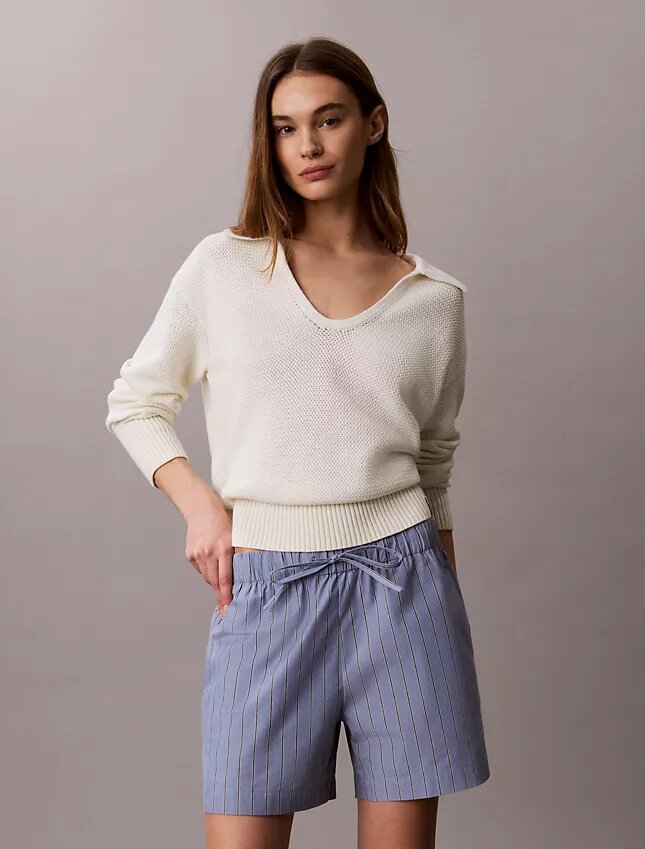 Cotton Poplin Stripe Boxer Shorts Cotton Poplin Stripe Boxer Shorts