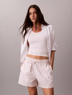Cotton Poplin Stripe Boxer Shorts
