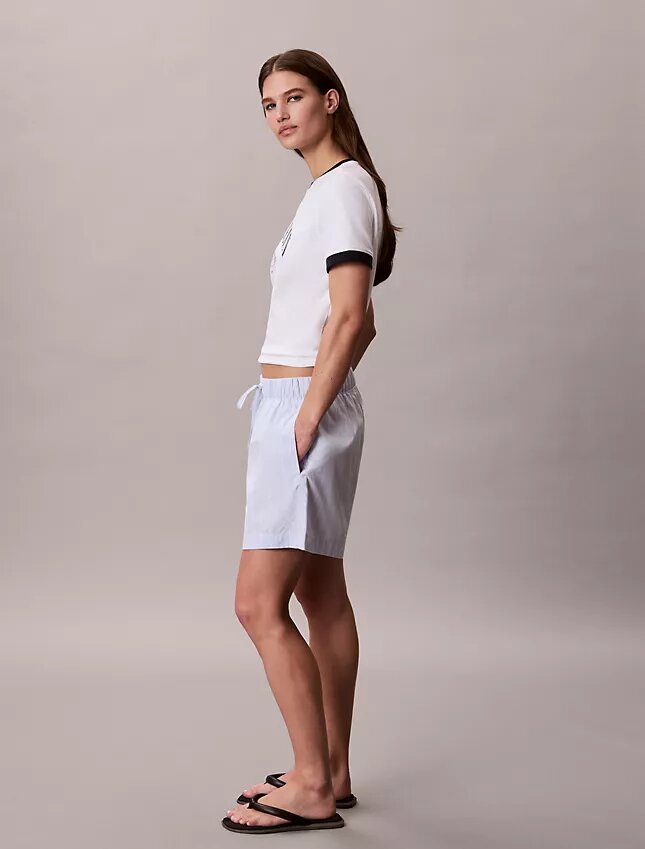 Cotton Poplin Stripe Boxer Shorts Cotton Poplin Stripe Boxer Shorts