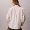 Cotton Poplin Stripe Relaxed Button-Down Shirt Cotton Poplin Stripe Relaxed Button-Down Shirt