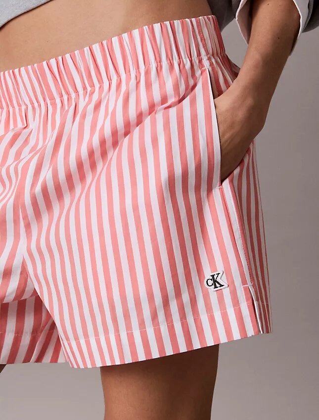 Cotton Poplin Stripe Shorts Cotton Poplin Stripe Shorts