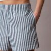 Cotton Poplin Stripe Shorts Cotton Poplin Stripe Shorts