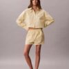 Cotton Poplin Track Sleep Shorts Cotton Poplin Track Sleep Shorts