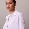 Cotton Poplin V-Day Sleep Shirt