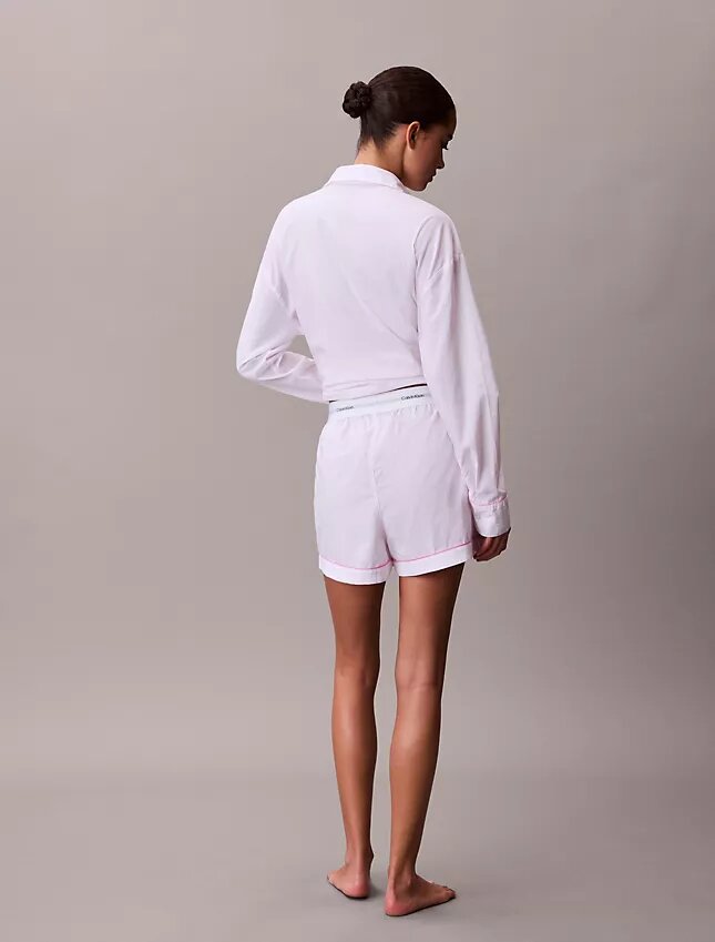 Cotton Poplin V-Day Sleep Shorts Cotton Poplin V-Day Sleep Shorts