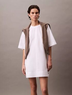 Cotton Relaxed Mini T-Shirt Dress