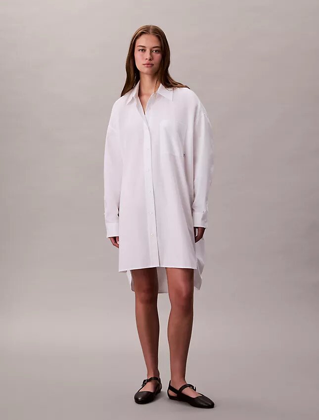 Cotton Relaxed Shirt Dress Cotton Relaxed Shirt Dress