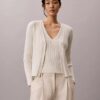 Cotton Rib Cardigan and Tank Set Cotton Rib Cardigan and Tank Set
