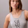 Cotton Rib Logo Graphic Mini Tank Dress