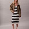 Cotton Rib Midi Tank Dress