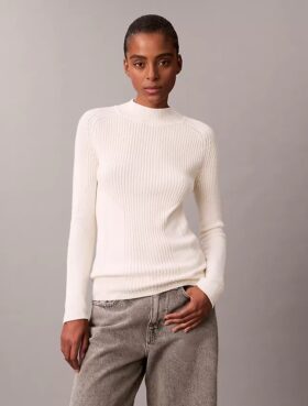 Cotton Rib Slim Sweater Cotton Rib Slim Sweater