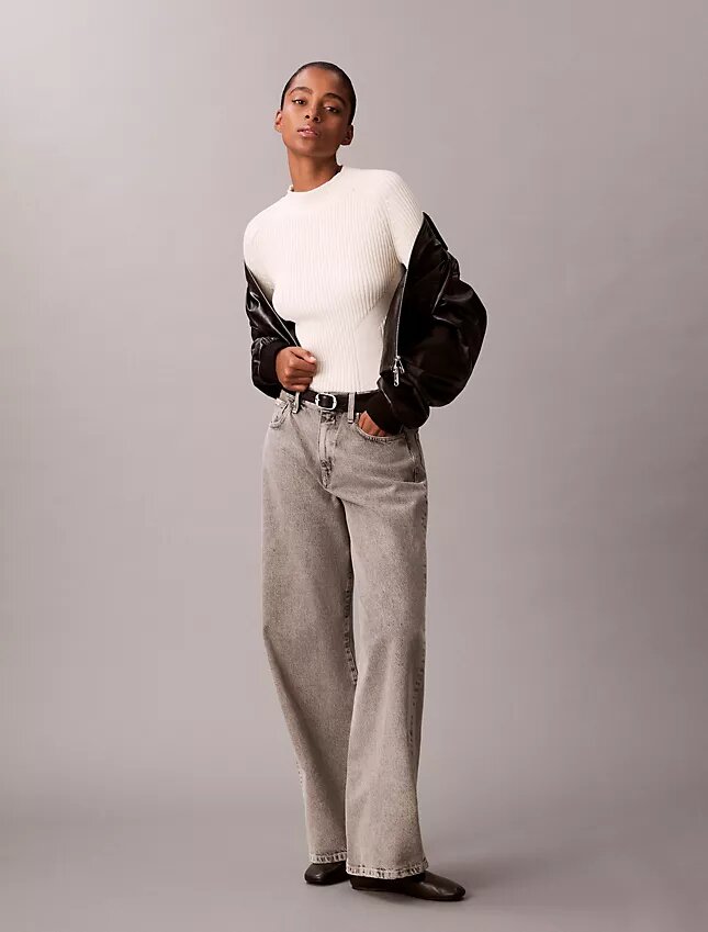 Cotton Rib Slim Sweater Cotton Rib Slim Sweater
