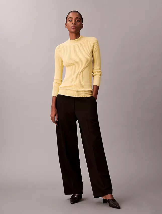 Cotton Rib Slim Sweater Cotton Rib Slim Sweater