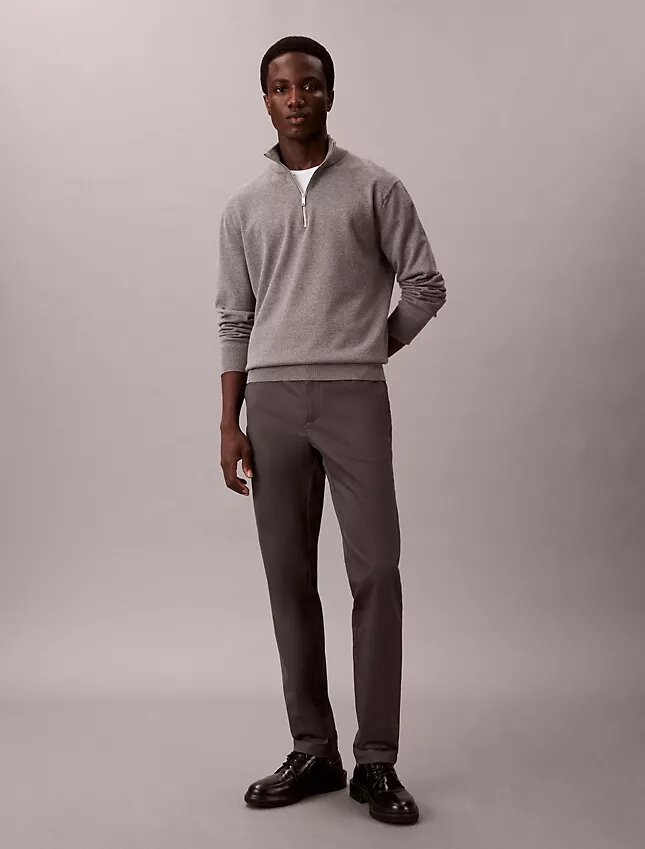 Cotton Sateen Slim Chino Pants Cotton Sateen Slim Chino Pants