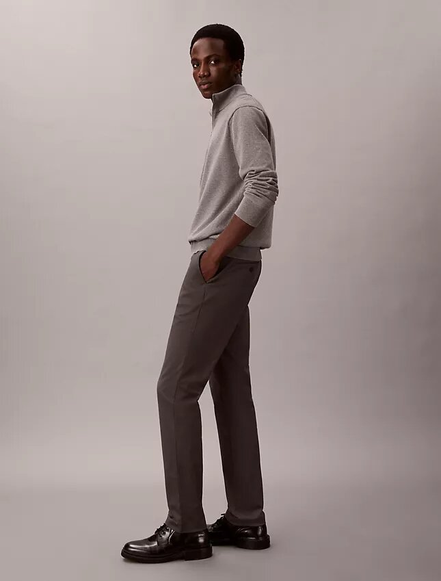 Cotton Sateen Slim Chino Pants Cotton Sateen Slim Chino Pants