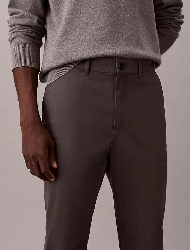 Cotton Sateen Slim Chino Pants Cotton Sateen Slim Chino Pants