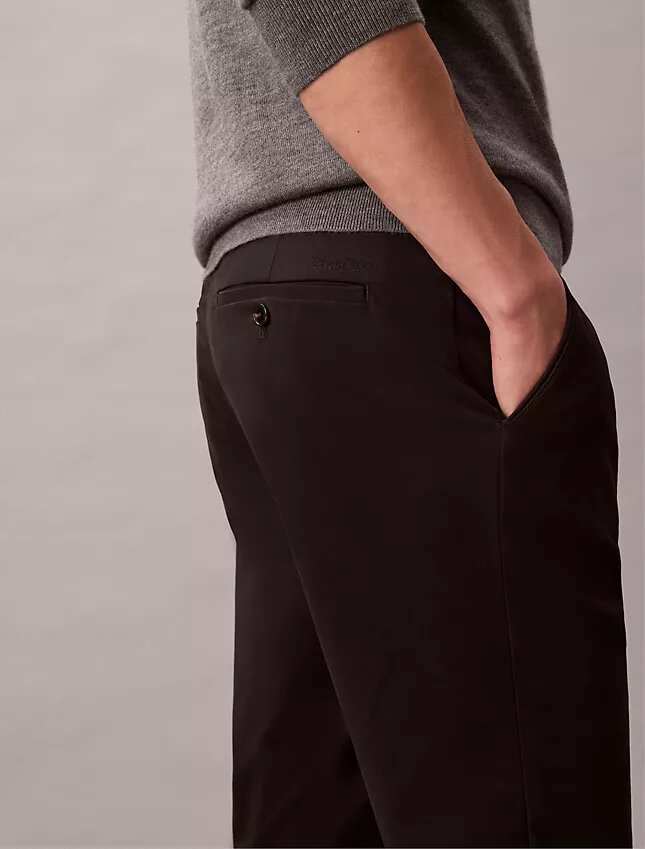 Cotton Sateen Slim Chino Pants Cotton Sateen Slim Chino Pants