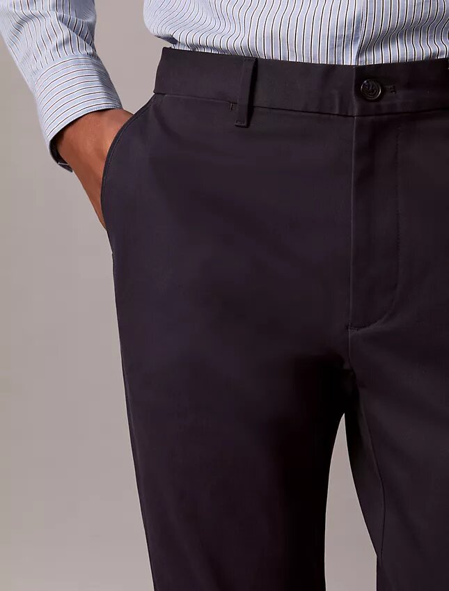 Cotton Sateen Slim Chino Pants Cotton Sateen Slim Chino Pants