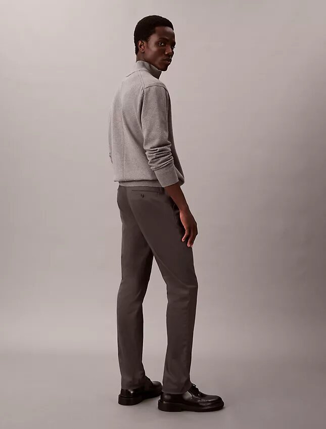 Cotton Sateen Slim Chino Pants Cotton Sateen Slim Chino Pants