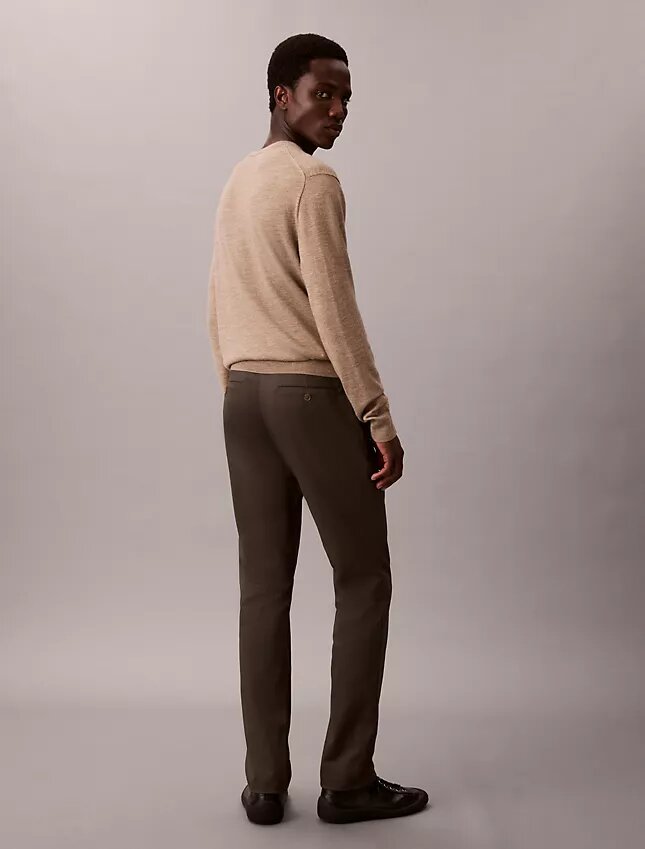 Cotton Sateen Slim Chino Pants Cotton Sateen Slim Chino Pants