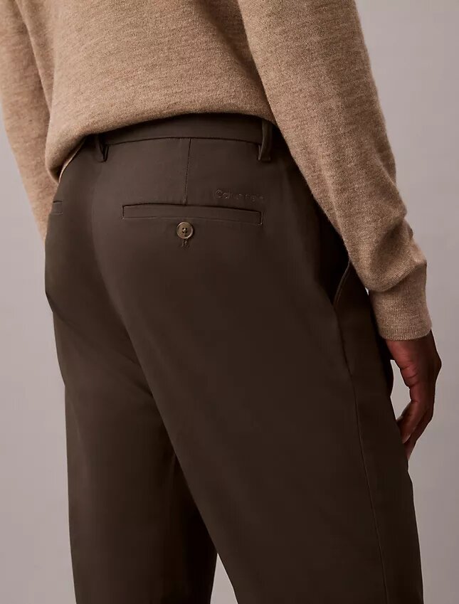 Cotton Sateen Slim Chino Pants Cotton Sateen Slim Chino Pants
