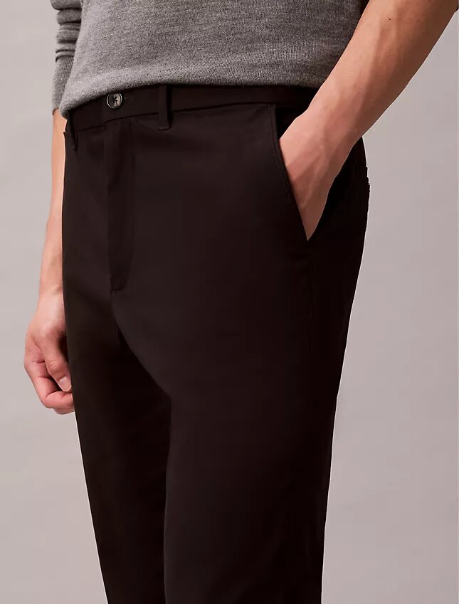 Cotton Sateen Slim Chino Pants Cotton Sateen Slim Chino Pants