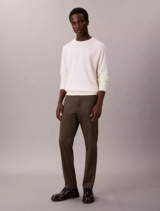 Cotton Sateen Slim Tapered Chino Pants Cotton Sateen Slim Tapered Chino Pants