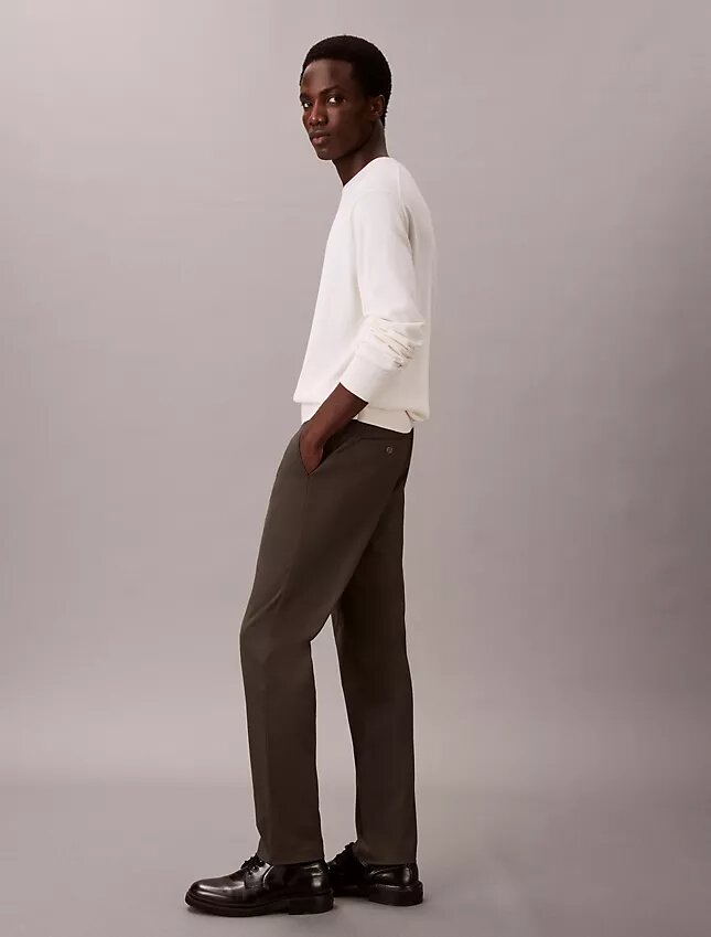 Cotton Sateen Slim Tapered Chino Pants Cotton Sateen Slim Tapered Chino Pants