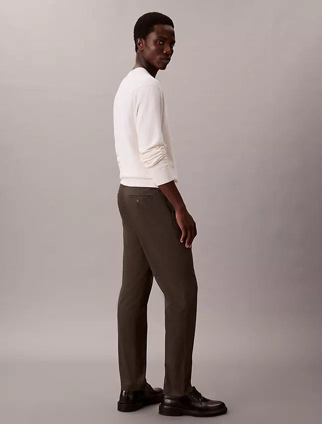 Cotton Sateen Slim Tapered Chino Pants Cotton Sateen Slim Tapered Chino Pants