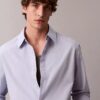 Cotton Solid Relaxed Button-Down Shirt Cotton Solid Relaxed Button-Down Shirt