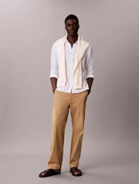 Cotton Stretch 90S Straight Chino Pants