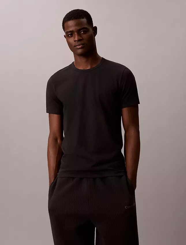 Cotton Stretch Blend 3-Pack Slim Fit Crewneck T-Shirt Cotton Stretch Blend 3-Pack Slim Fit Crewneck T-Shirt