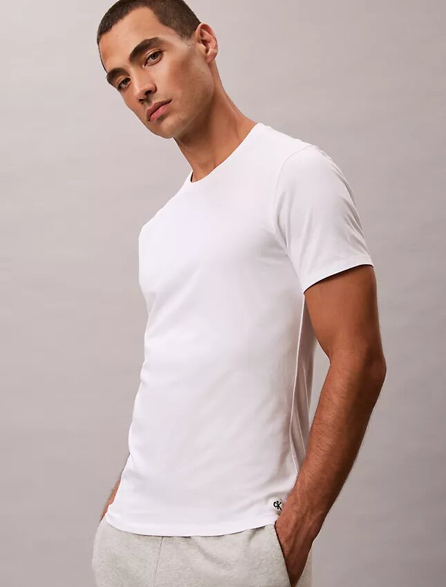 Cotton Stretch Blend 3-Pack Slim Fit Crewneck T-Shirt Cotton Stretch Blend 3-Pack Slim Fit Crewneck T-Shirt
