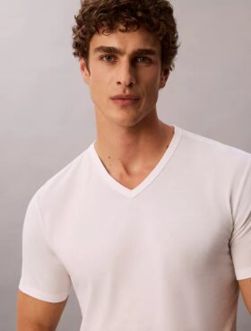 Cotton Stretch Blend 3-Pack Slim Fit V-Neck T-Shirt