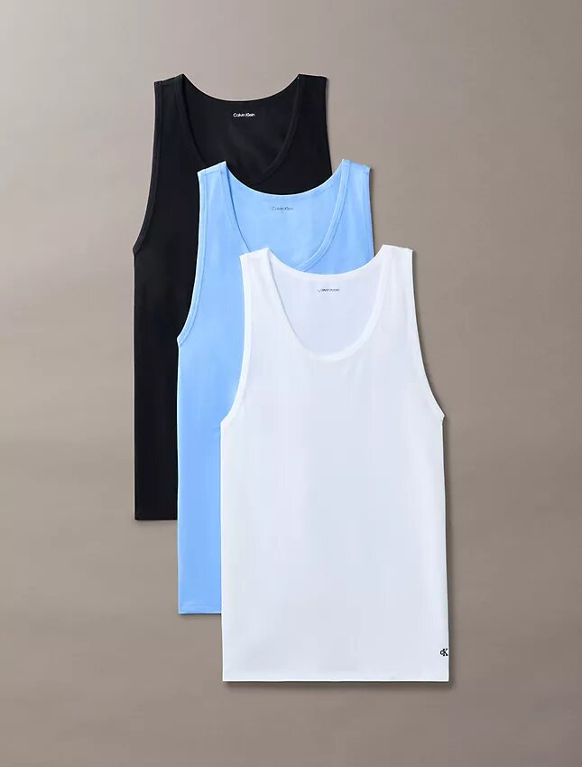 Cotton Stretch Blend 3-Pack Tank Top Cotton Stretch Blend 3-Pack Tank Top