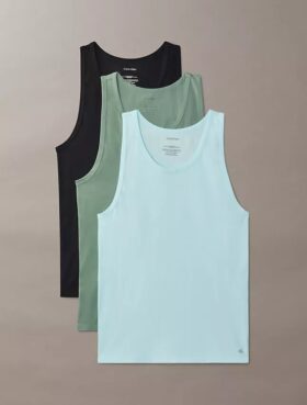 Cotton Stretch Blend 3-Pack Tank Top Cotton Stretch Blend 3-Pack Tank Top