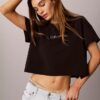 Cotton Stretch Lounge Pride Boxy Crop Tee Cotton Stretch Lounge Pride Boxy Crop Tee