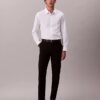 Cotton Stretch Poplin Slim Button-Down Shirt