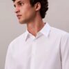 Cotton Stretch Poplin Slim Button-Down Shirt