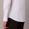 Cotton Stretch Poplin Slim Button-Down Shirt