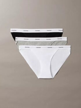 Cotton Stretch Rib 3-Pack String Bikini