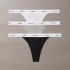 Cotton Stretch Rib 3-Pack String Thong Cotton Stretch Rib 3-Pack String Thong