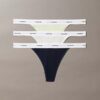 Cotton Stretch Rib 3-Pack String Thong Cotton Stretch Rib 3-Pack String Thong