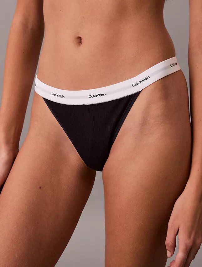 Cotton Stretch Rib 3-Pack String Thong Cotton Stretch Rib 3-Pack String Thong