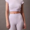 Cotton Stretch Rib Bike Shorts