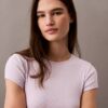 Cotton Stretch Rib Cropped Tee Cotton Stretch Rib Cropped Tee