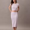 Cotton Stretch Rib Cropped Tee Cotton Stretch Rib Cropped Tee